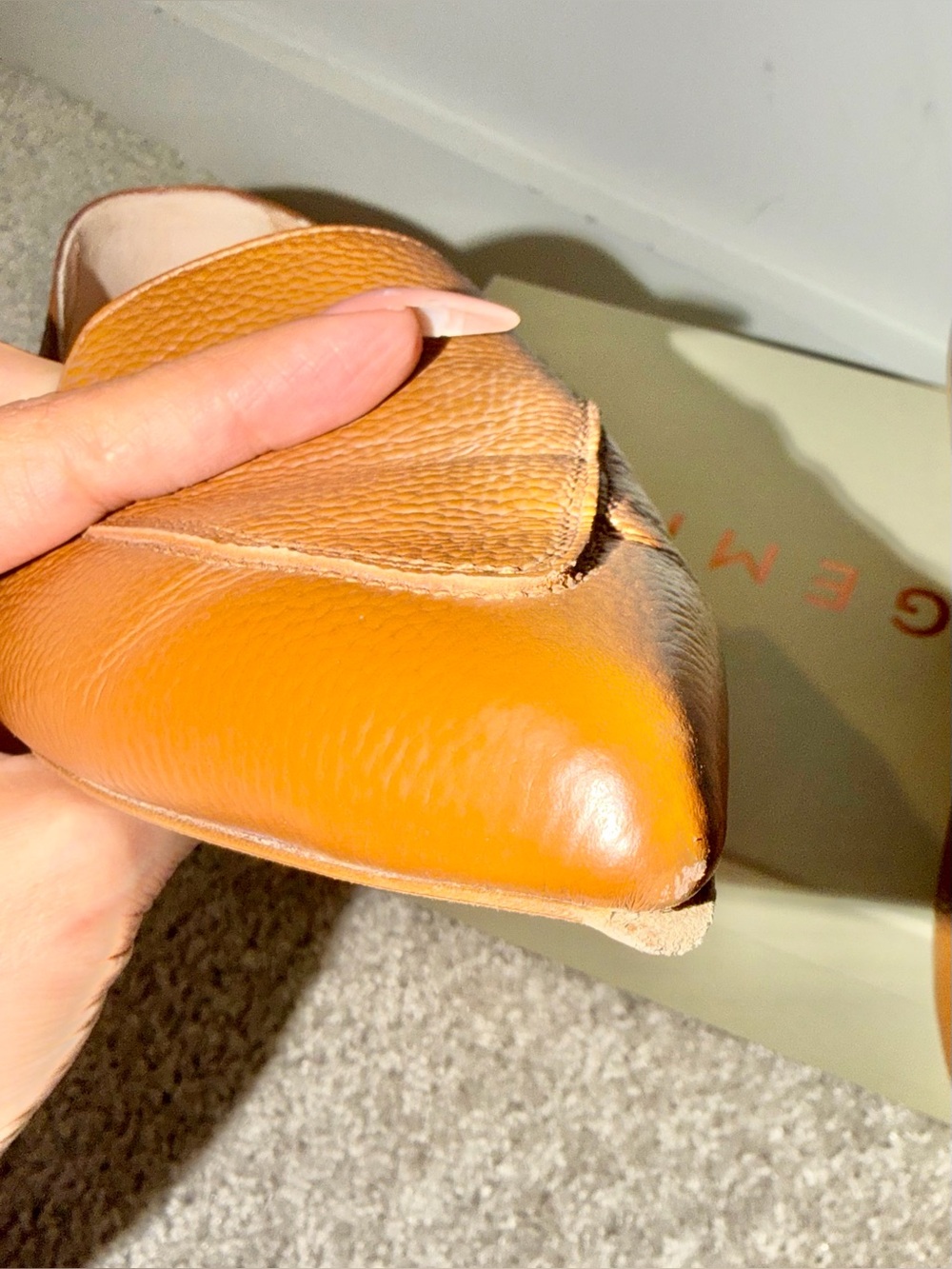 M. GEMI “The Gia” in Tan Tumbled Leather, W10 - Picture 12 of 16